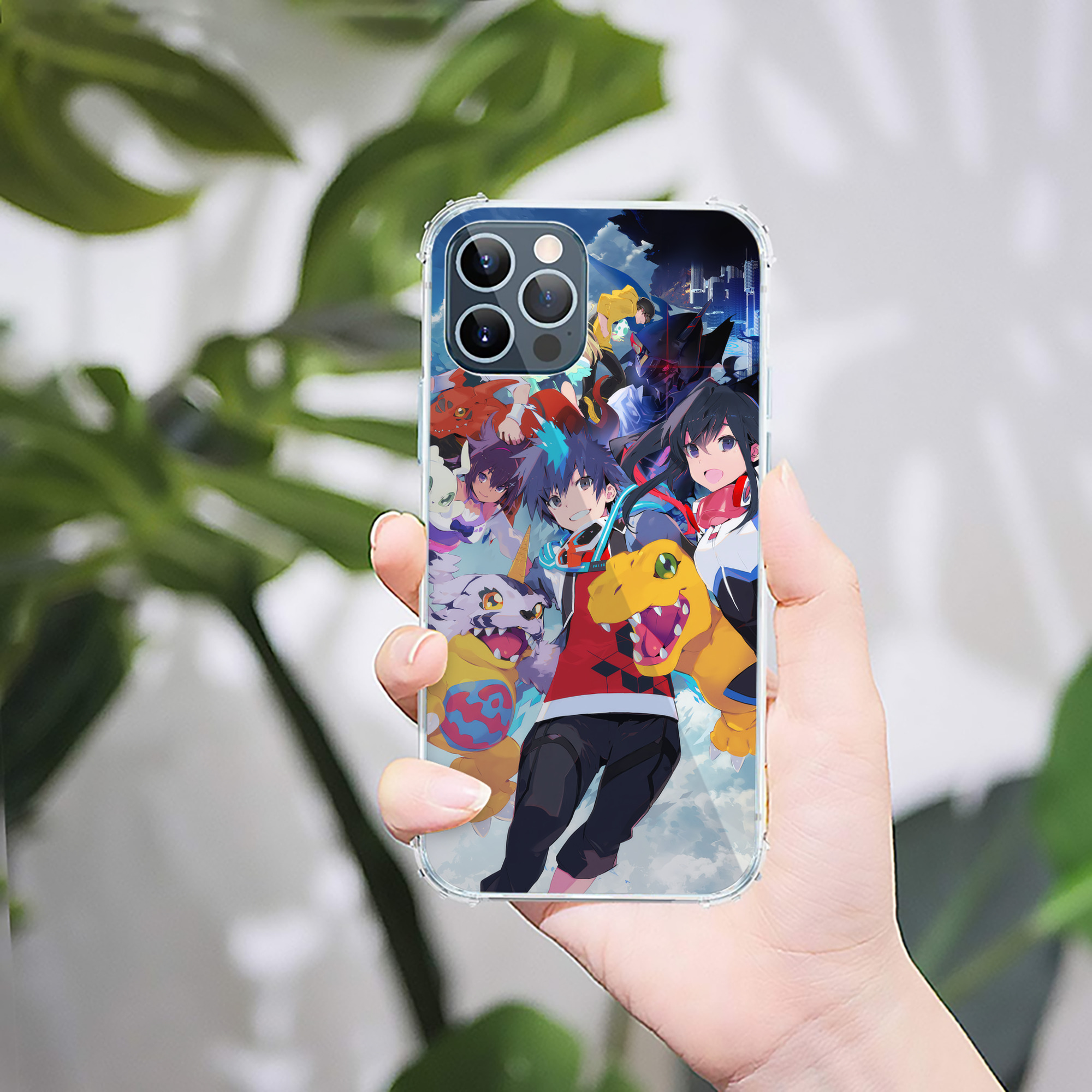 （画像用） Digimon デジタルモンスター/デジモン 【iPhone 12シリーズ対応】透明スマホケース（クリアソフトケース）